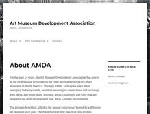 Tablet Screenshot of amdaconference.org